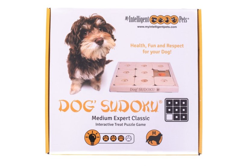 SUDOKU DŘEVĚNÉ MY INTELLIGENTE DOGS MEDIUM EXPERT - OBTÍŽNOST 3
