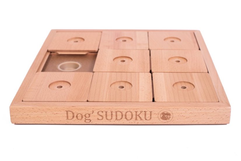 SUDOKU DŘEVĚNÉ MY INTELLIGENTE DOGS LARGE EXPERT - OBTÍŽNOST 3