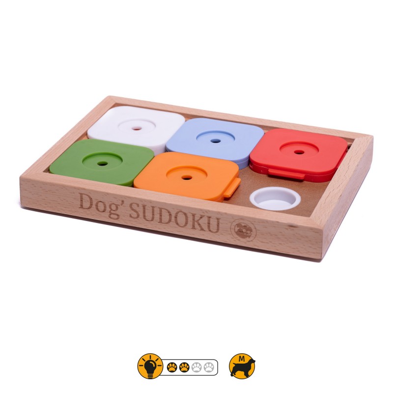 SUDOKU MEDIUM MY INTELLIGENT DOGS ADVANCED BAREVNÉ - OBTÍŽNOST 2