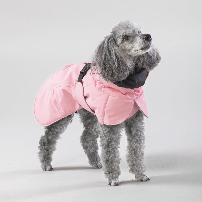 Reflexní zimní bunda růžová 6