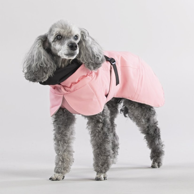 Reflexní zimní bunda růžová 5