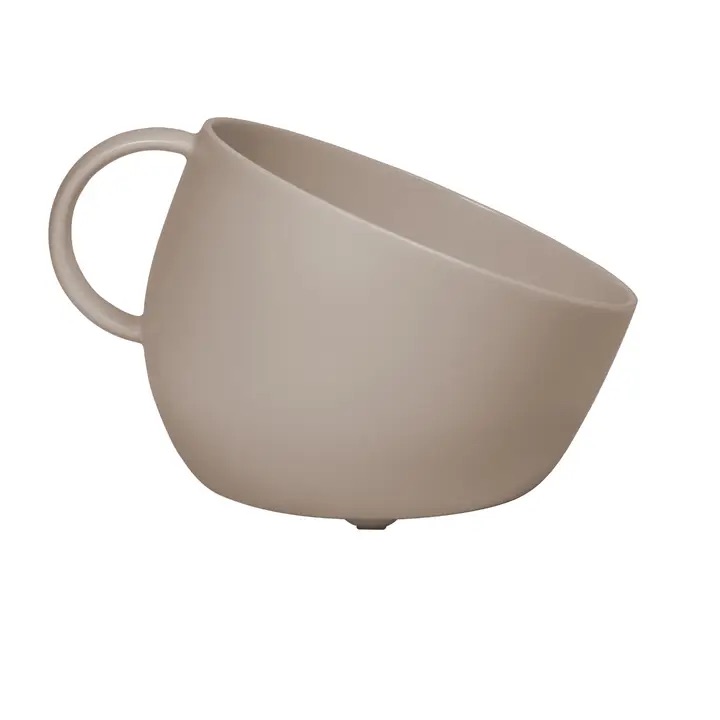 VYVÝŠENÁ EKO MISKA ŠEDÁ