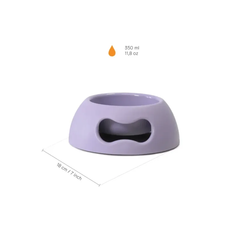 NEZNIČITELNÁ EKO-FRIENDLY MISKA PRO PSY FIALOVÁ - Objem: M (1100 ml)