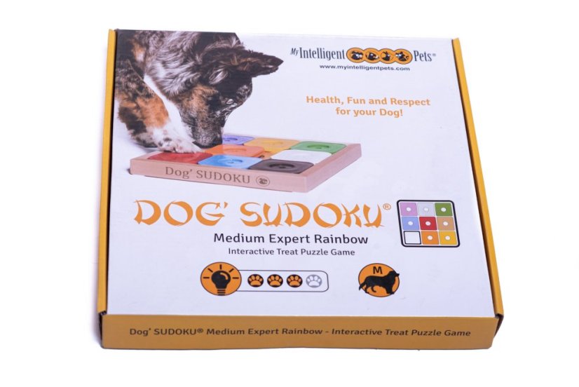 SUDOKU MY INTELLIGENT DOGS RAINBOW EXPERT BAREVNÉ - OBTÍŽNOST 3