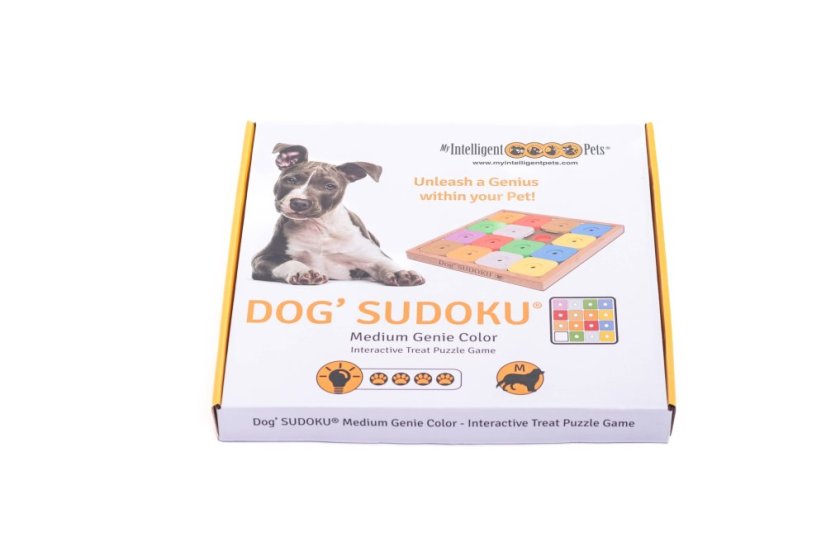 SUDOKU MY INTELLIGENT DOGS MEDIUM GENIE BAREVNÉ - OBTÍŽNOST 4
