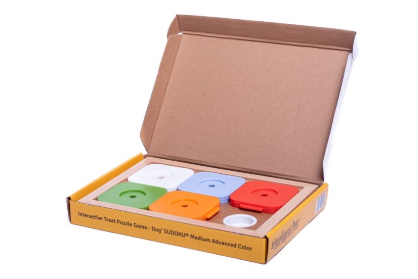 SUDOKU MEDIUM MY INTELLIGENT DOGS ADVANCED BAREVNÉ - OBTÍŽNOST 2