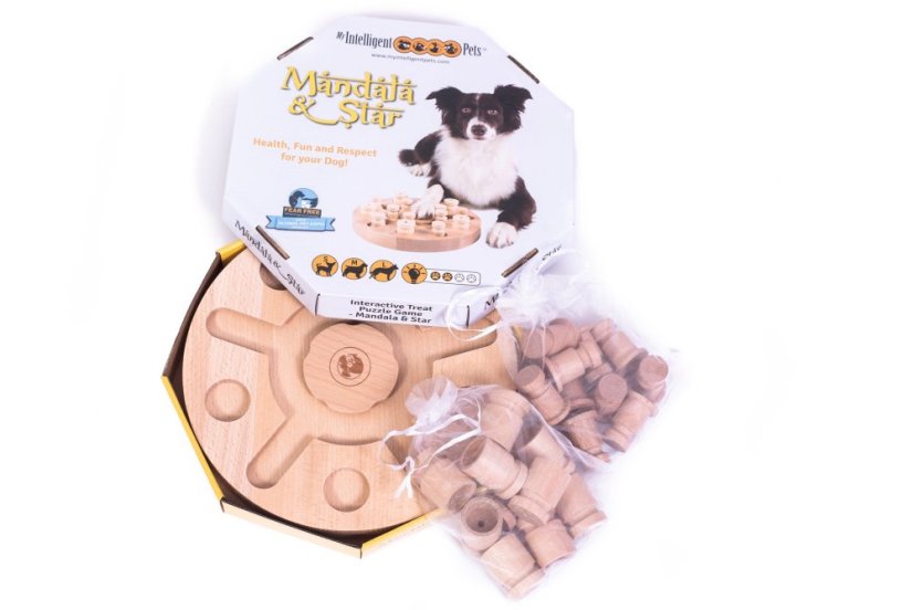 HLAVOLAM MANDALA A HVĚZDA MY INTELLIGENT DOGS - OBTÍŽNOST 2