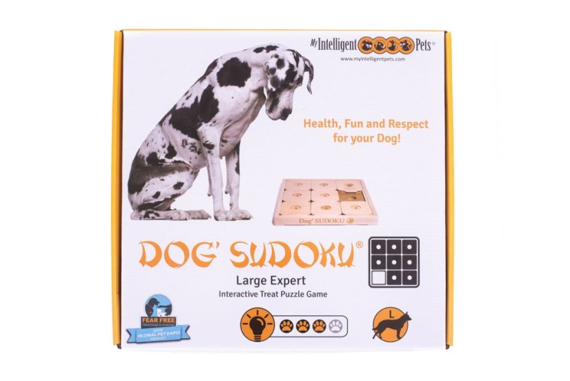 SUDOKU DŘEVĚNÉ MY INTELLIGENTE DOGS LARGE EXPERT - OBTÍŽNOST 3
