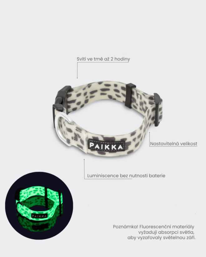 OBOJEK PAIKKA GLOW 2.0 - Velikost obojku: 2 x 30-40 cm