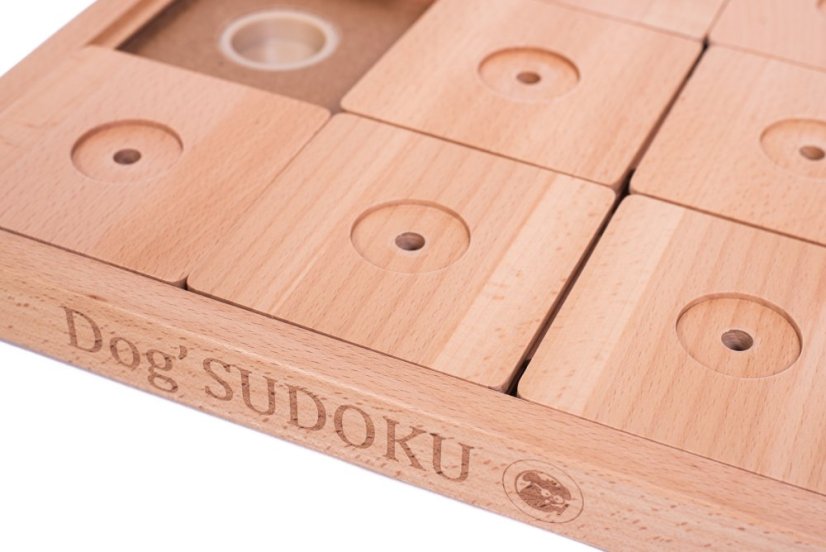 SUDOKU DŘEVĚNÉ MY INTELLIGENTE DOGS LARGE EXPERT - OBTÍŽNOST 3